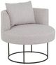 Fairfield® Germain Gray/Nickel Swivel Lounge Chair-0