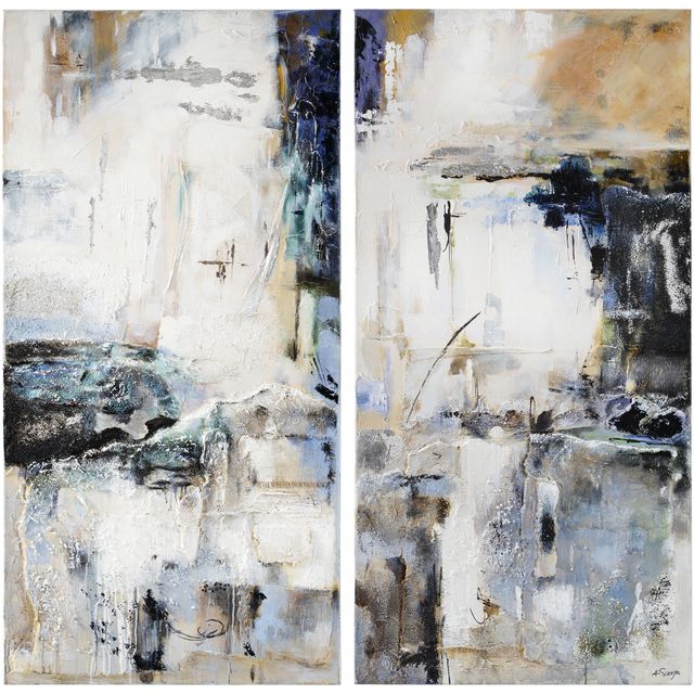 Renwil® Yaffa Set of 2 Hand Painted Canvases-0