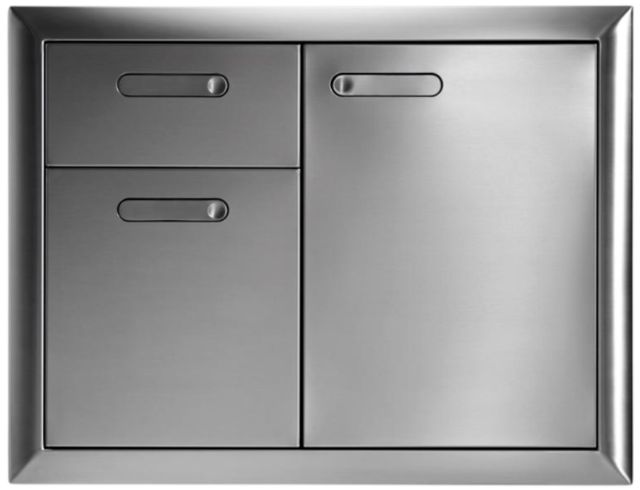 LYNX® Professional Ventana 30" Stainless Steel Trash Center and Double Drawer Combo-0