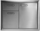 LYNX® Professional Ventana 30" Stainless Steel Trash Center and Double Drawer Combo-0