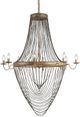 Currey & Company Lucien French Gold Leaf/Iron Chandelier-0