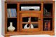 American Heartland Manufacturing Oak 46" TV Stand with Bookcase Sides-0