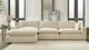 Benchcraft® Elyza 3-Piece Linen Left-Arm Facing Sectional and Chaise-1