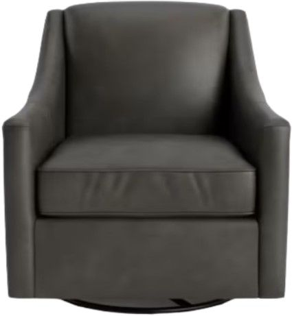 Bassett® Furniture Customizable Corinna Leather Swivel Chair-1