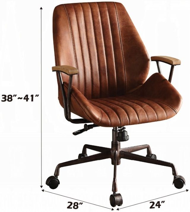 ACME Furniture Hamilton Cocoa Leather Office Chair-2