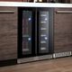 XO Luxury 24" Black Stainless Steel Beverage Center and Wine Cooler-4