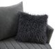 Furniture of America® Hoople Dark Gray Channel Tufted Swivel Chair-4