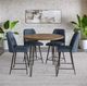 Jofran Inc. Urban Archive Brennan Golden Counter Table with Black Base-1