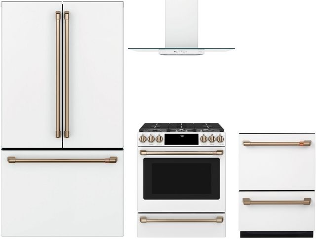 Café™ 4 Piece Matte White Kitchen Package