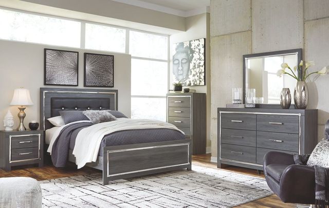 Signature Design by Ashley® Lodanna 4-Piece Gray Full Youth Panel Headboard Bed Set-4