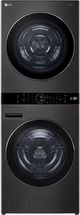 LG Black Steel Electric Laundry Center, 5 Cu. Ft. Washer, and 7.8 Cu. Ft. Dryer Set-0