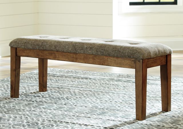 Benchcraft® Flaybern Large Light Brown Dining Upholstered Bench-1