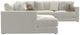 Jackson Furniture Ritzy 3-Piece Bone Left-Arm Facing Sectional and Chaise-4