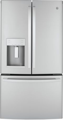 GE® 36 in. 22.1 Cu. Ft. Fingerprint Resistant Stainless Steel Counter Depth French Door Refrigerator