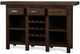 Bramble Customizable Tuscan Bar with 3 Drawers and Wine Racks-4