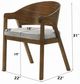 ACME Furniture Hoyte 2-Piece Walnut Dining Arm Chair Set-2