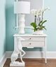 Chelsea House Georgian White Lowboy-4