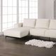 Furniture of America® Baerum Linen White Sectional with Left Chaise-2