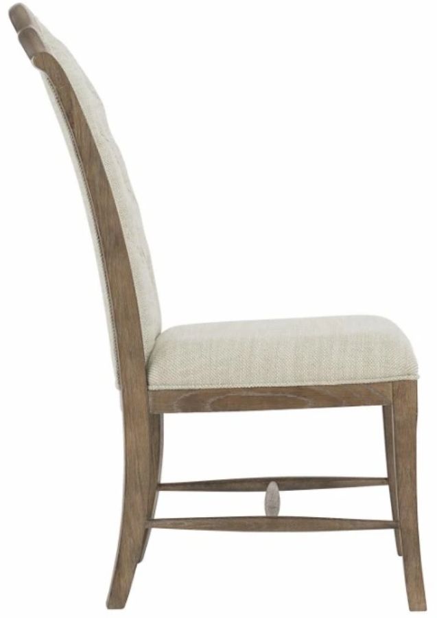 Bernhardt Rustic Patina Beige/Peppercorn Side Chair-2