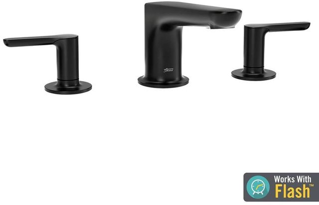 American Standard Studio® S Matte Black Deck Mounted Roman Tub Filler-1