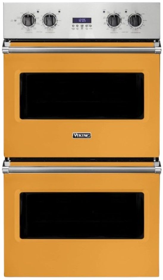 Viking® 5 Series 30" Daffodil Double Electric Built In Oven-0