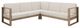 Linon Brinley 3-Piece Natural Fabric/Wooden Outdoor Sectional-3