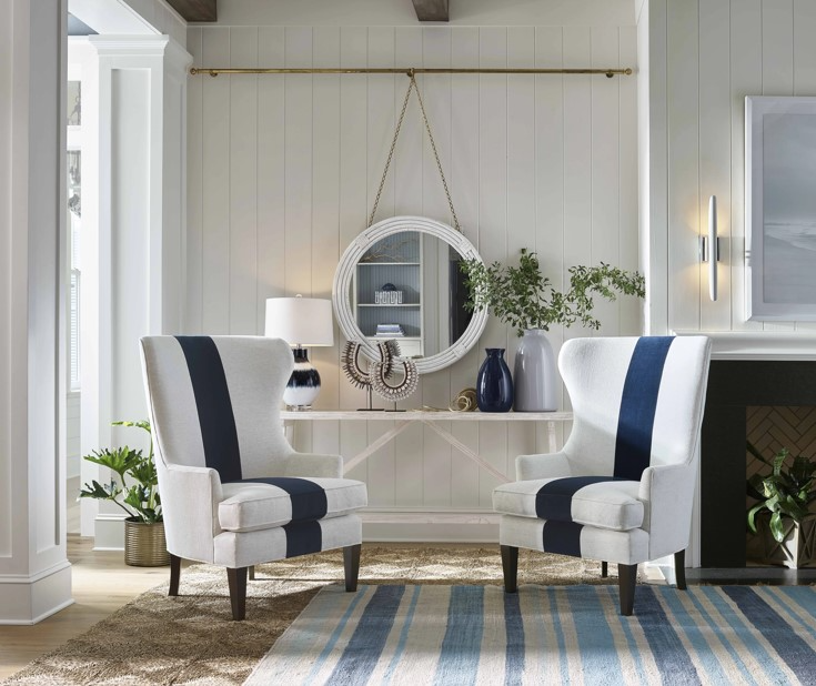 Universal Furniture Getaway Coastal Living Camps Bay Rattan Chair - Thumbnail 3