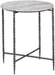 Crestview Collection Cassian Gray End Table with Black Base-0