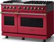Viking® 5 Series 48" Valentine Pro Style Dual Fuel (LP) Range with Brushed Brass Trim-3