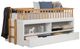 Furniture of America® Mcpherson Light Oak/White Twin Bookcase Bed with Trundle-0