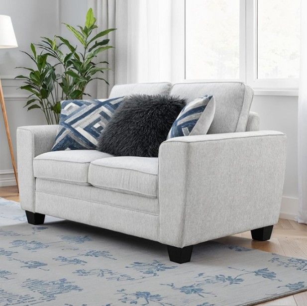 Furniture of America® Enea Light Gray Loveseat-3