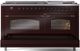 Ilve® Nostalgie II Series 60" Burgundy Pro Style Dual Fuel Range-4
