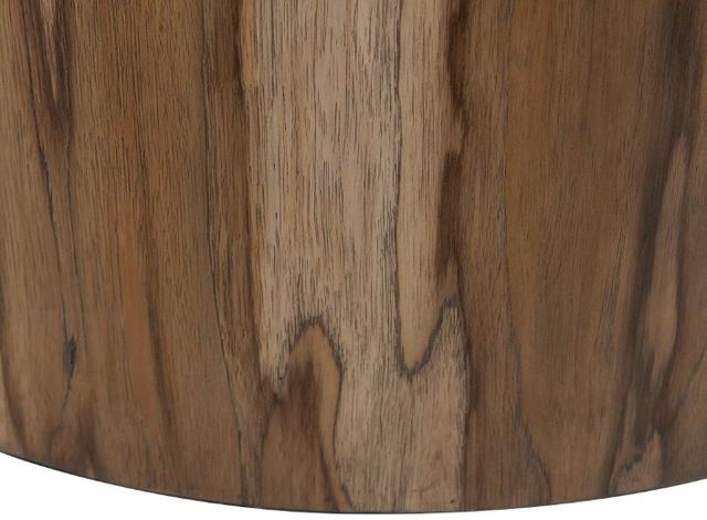 International Furniture Direct Balam Stained Brown Chairside Table-2