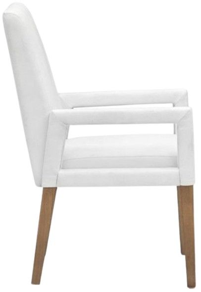 Magnussen Home® Lindon Sauve Blanco Upholstered Dining Arm Chair-2