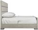 Bernhardt Foundations Light Shale Queen Panel Bed-2