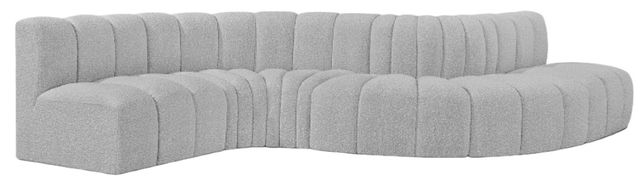 Meridian Furniture Arc 6-Piece Gray Sectional-0