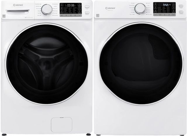 Element® White Front Load Laundry Pair-0