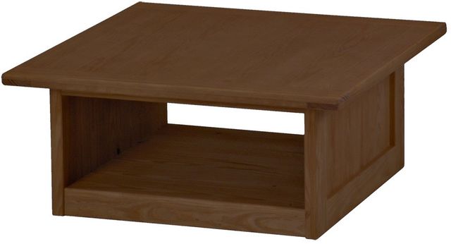 Crate Designs™ Furniture Brindle Lacquer Top Square Coffee Table-0