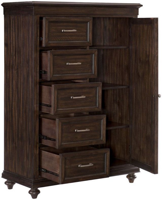 Mazin Furniture Cardano Driftwood Charcoal Wardrobe-2