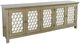 Jofran Inc. Isabella Champagne 86" Mirrored Accent Cabinet-0