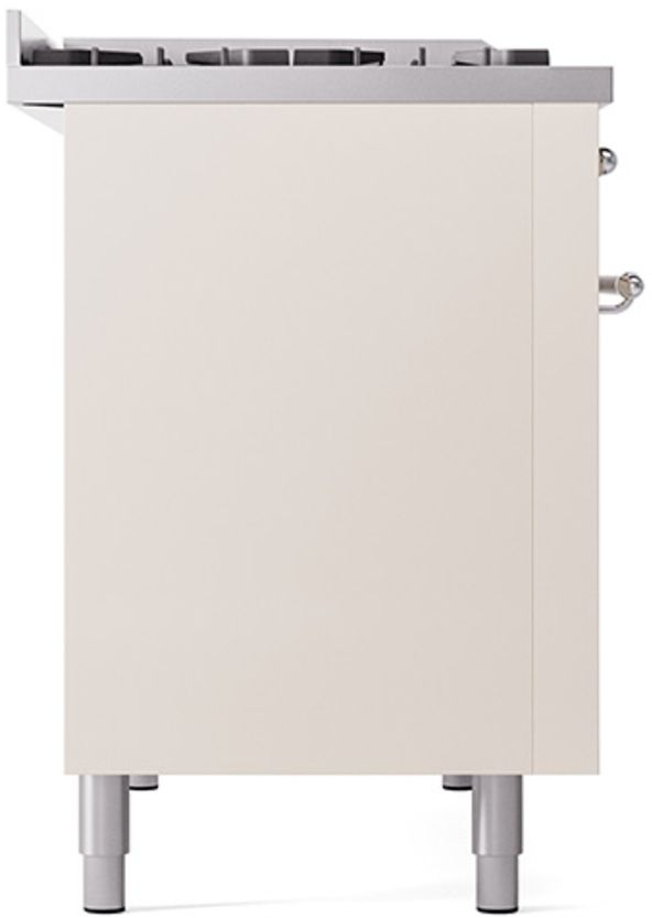 Ilve® Nostalgie II Series 48" Antique White Pro Style Dual Fuel Range-3