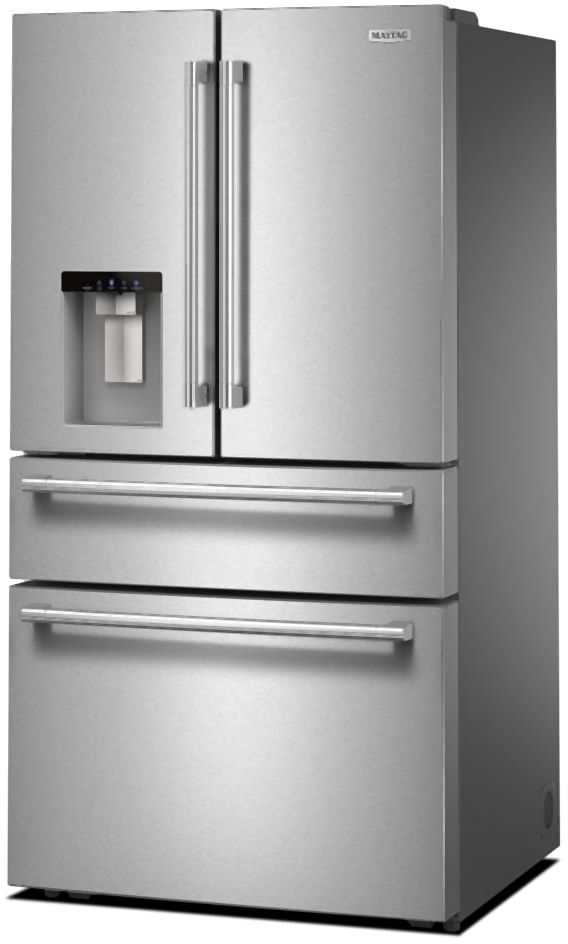 Maytag 36" 28.9 Cu. Ft. Fingerprint-Resistant Stainless Finish French Doors Refrigerator-1