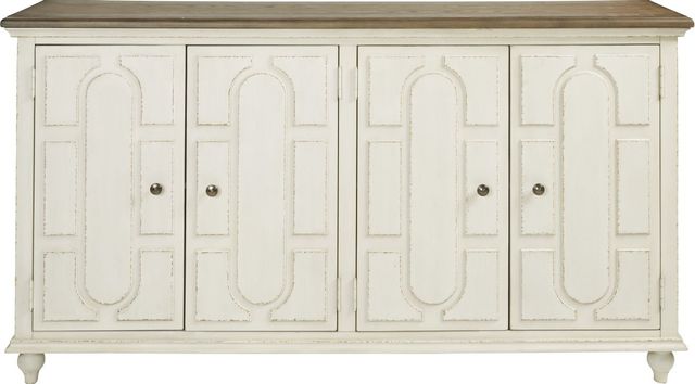 Signature Design by Ashley® Roranville Antique White Accent Cabinet-1