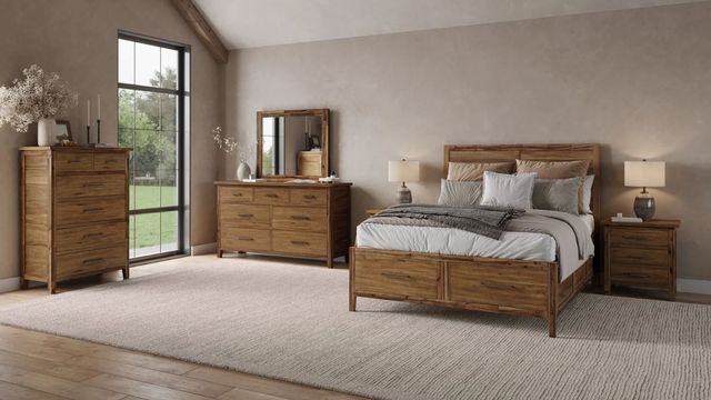 Jofran Inc. Claremont 3-Piece Light Brown Queen Bedroom Set-1