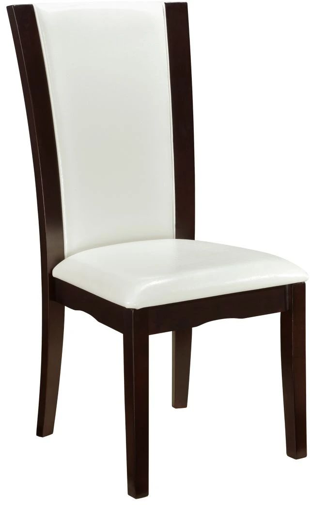 Homelegance® Daisy White/Espresso Side Chair-0