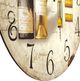 YHD Beige Circular Wooden Wall Clock-2