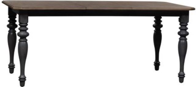 Liberty Furniture Ocean Isle Slate Dining Table with Weathered Pine Top-0
