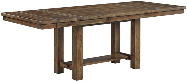 Signature Design by Ashley® Moriville 8-Piece Grayish Brown Dining Set-2