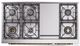 Ilve® Nostalgie II Noblesse 48'' Stainless Steel Pro Style Dual Fuel Range with Brass Trim-3