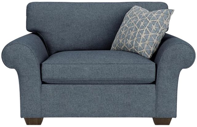 Flexsteel® Vail Blue Dusk Chair and a Half-1